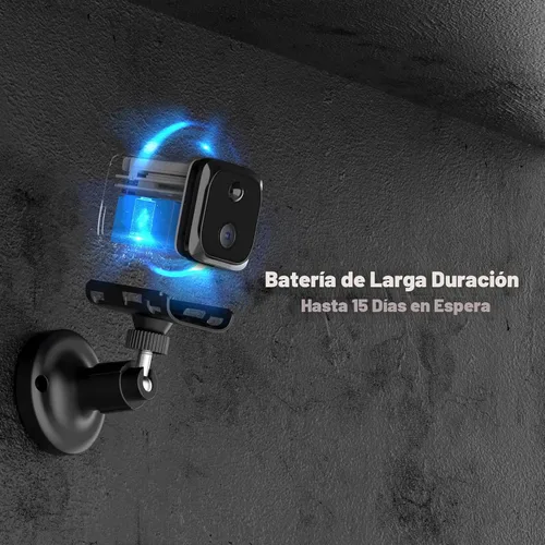 Miniatura 4 de Cámara de seguridad sin WiFi pequeña, cámara de seguridad celular 4G LTE, cámara de vigilancia magnética 2K con batería de espera larga, detección
