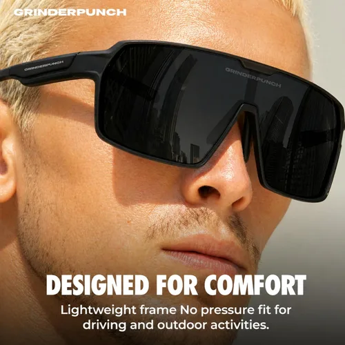 Miniatura 8 de grinderPUNCH Lentes de sol deportivos polarizados para hombres y mujeres, con protección UV, para béisbol, correr, ciclismo, esquí y pickleball