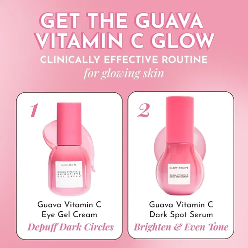Miniatura 6 de Glow Recipe Suero de vitamina C de tamaño viaje de guayaba – Hidratante, iluminador y vegano coreano cuidado de la piel suero facial para manchas