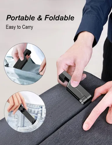 Miniatura 3 de MONEER Soporte para teléfono celular, soporte para teléfono para escritorio, soporte plegable y portátil para iPhone, soporte para teléfono celular