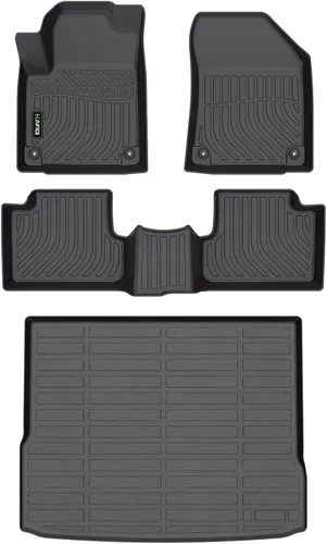 Miniatura 53 de HAFIDI® - Tapetes para auto con almacenamiento debajo del asiento, para todo clima, antideslizantes, de elastómero termoplástico, para la primera