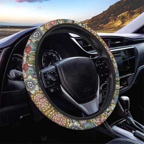 Miniatura 47 de AFPANQZ - Fundas para volante con diseño de nebulosa y galaxia, 14-15 pulgadas, ajuste universal, para la mayoría de los coches, sedanes, SUV