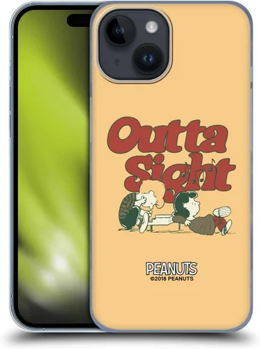 Miniatura 45 de Head Case Designs Funda rígida con licencia oficial de Peanuts Snoopy Woodstock Far Out Woodstock 50th compatible con Apple iPhone 15 Plus