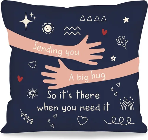 Fundas de almohada decorativas de 18 x 18 pulgadas con ideas de regalos para familiares y amigos, regalos después de una cirugía, regalo para el
