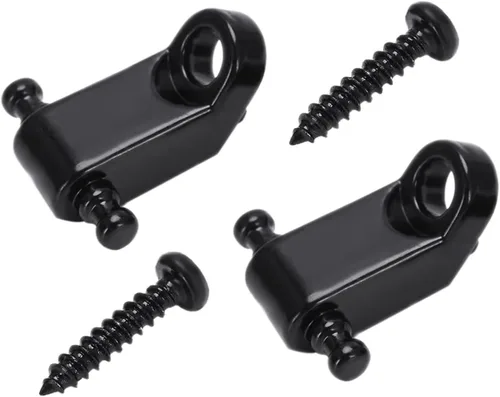 Miniatura 6 de Guías de cuerda de rodillo estándar para guitarra eléctrica, paquete de 2 unidades (dorado)