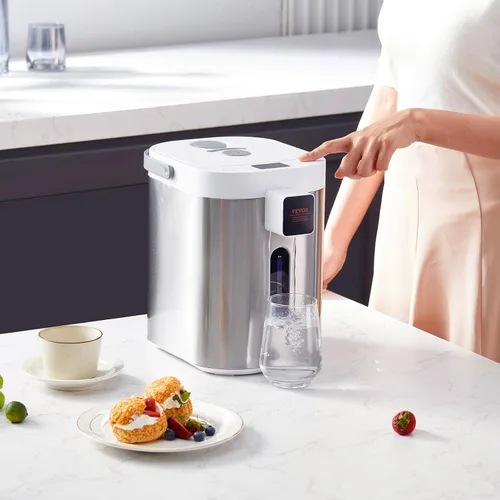 Miniatura 25 de VEVOR Dispensador de agua caliente, caldera y calentador de agua ajustable de 4 temperaturas, calentador de agua de encimera de acero inoxidable