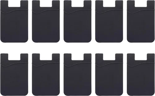 Miniatura 12 de DISCOUNT PROMOS Maya Basic - Juego de carteras de silicona para teléfono 10/50/100 - Texto personalizable, logotipo, adhesivo fuerte
