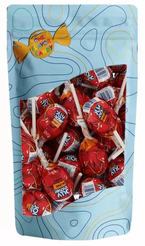 Caramelo Jolly Ranchers de un sabor en palo, caramelos a granel en bolsa resellable (sabor cereza, paquete de 40)