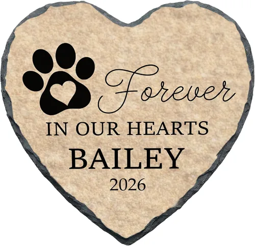 Miniatura 12 de Placa conmemorativa personalizada para mascotas, placa conmemorativa para mascotas, regalo de pérdida de corazón, caballo, perro o gato (S-013)