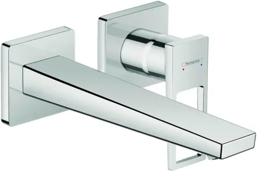Miniatura 2 de hansgrohe Metropol 74526821 - Grifo moderno para lavabo de baño de bajo flujo con 1 manija y 2 5 pulgadas de alto en níquel cepillado, 74526821