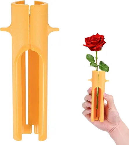Miniatura 11 de M METERXITY Paquete de 1 herramienta peladora de espinas de rosas, pelador de espinas de hojas de tallo de rosa de metal para ramos, ramas