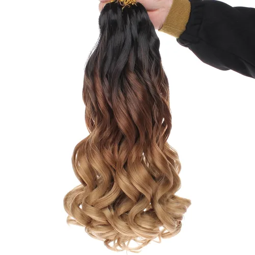 Miniatura 7 de Unionbeauty - Cabello rizado francés trenzado de 10 pulgadas, trenzas rizadas estilo Bob francés, cabello de ganchillo, 8 paquetes de trenzas
