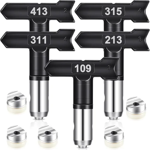 Miniatura 10 de 10 Piezas Puntas de Pulverización Puntas de Pulverización Reversibles Boquillas de Pulverización sin Aire para Pistolas Pulverizadoras de Pintura