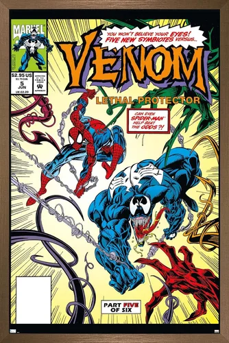 Miniatura 12 de Marvel Comics - Póster de pared Venom: Lethal Protector #5, 22.4 pulgadas de largo x 14.7 pulgadas de ancho, versión premium sin marco