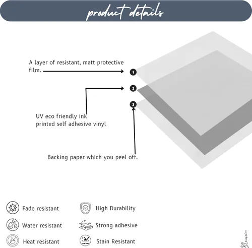 Miniatura 7 de Bleucoin Calcomanías de vinilo adhesivo para azulejos de Portugal gris, autoadhesivo, protector contra salpicaduras para cocina y baño, resistente