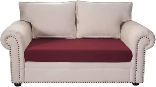 Miniatura 45 de MBROS Funda de cojín elástica para sofá de 2 cojines, protector de muebles de 1 pieza, funda de cojín para sofá, funda de cojín, color negro