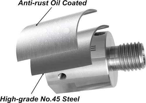 Miniatura 7 de Adaptador de rosca macho de 1-1/4 "x 8TPI a 1" x 8TPI Macho, para torno de madera con rosca de husillo de 1-1/4 "x8TPI, adaptador de husillo