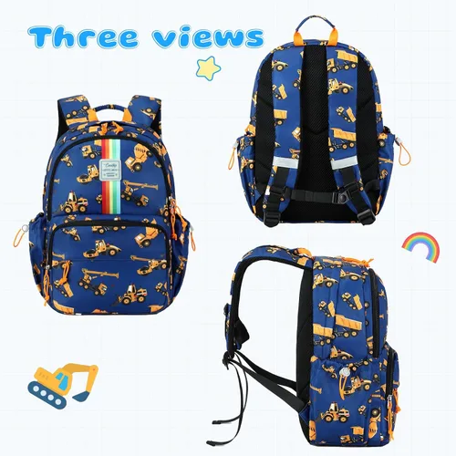 Miniatura 59 de CAMTOP - Conjunto de mochila y lonchera con estampados divertidos para niños de preescolar y primaria), Y0058-2