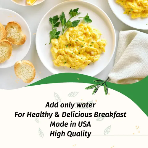 Miniatura 5 de Eggylicious Mezcla para Huevos Revueltos – Hecha con Huevos Enteros Libres de Hormonas/Rica en Proteína – Desayuno Fácil y Delicioso – Ideal