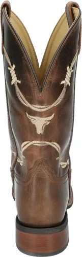 Miniatura 5 de Smoky Mountain Boots Logan - Botas de piel con punta cuadrada para hombre