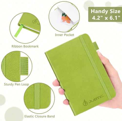 Miniatura 2 de JUBTIC - Libreta de direcciones con pestañas alfabéticas - Organizador pequeño de contraseñas y direcciones de tapa dura para mujeres, personas