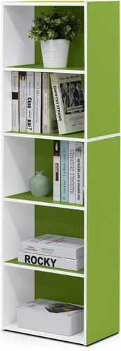 Miniatura 35 de Furinno - Estantería abierta reversible de 5 cubos, color blanco y rosado, 11069WH/PI Blanco/Rosa