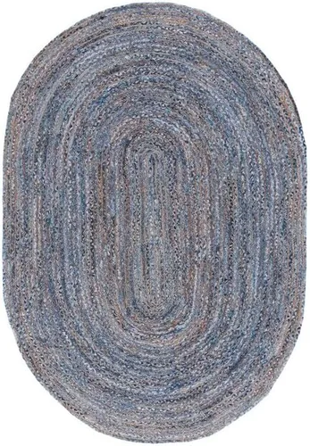 Miniatura 35 de SAFAVIEH Alfombra 8x10 - Colección Cape Cod - Grande - Beige y Multi, Jute y Algodón Hecho a Mano, Diseño Trenzado Tejido (CAP202B)