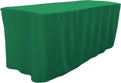 Miniatura 3 de LA Linen Mantel ajustable de popelina de poliéster, 96.2 in de largo x 30.0 in de ancho x 76.2