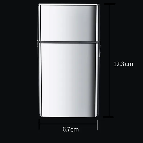 Miniatura 7 de Afeitadora para hombre, carcasa de metal inalámbrica, lavable, máquina de afeitar eléctrica para el cabello, máquina de afeitar eléctrica recargable