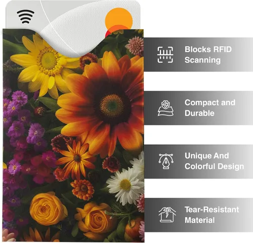 Miniatura 30 de Fundas de bloqueo RFID para pasaporte y tarjetas de crédito, Blanco, Blanco - 15 piezas