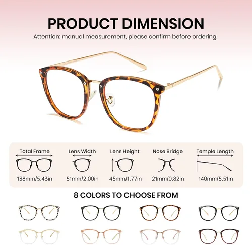 Miniatura 6 de Cyxus gafas de luz azul para mujer, gafas de computadora de moda para oficina reducen la fatiga ocular, anti migraña para trabajo y lectura