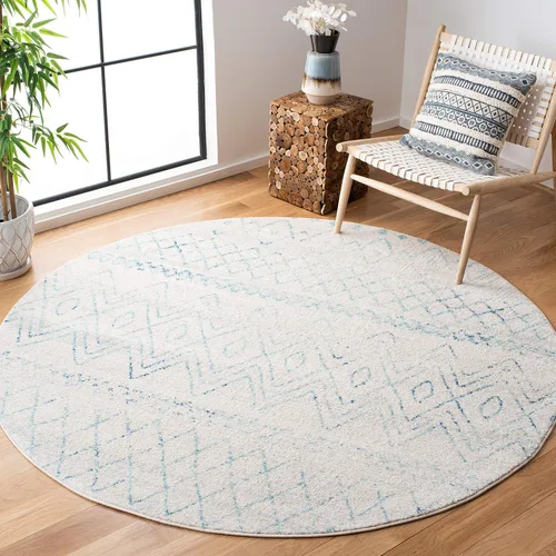 Miniatura 34 de SAFAVIEH Madison Collection - Alfombra decorativa de 2 x 3 pies, color marfil y carbón, diseño marroquí bohemio envejecido, no desprende pelusa