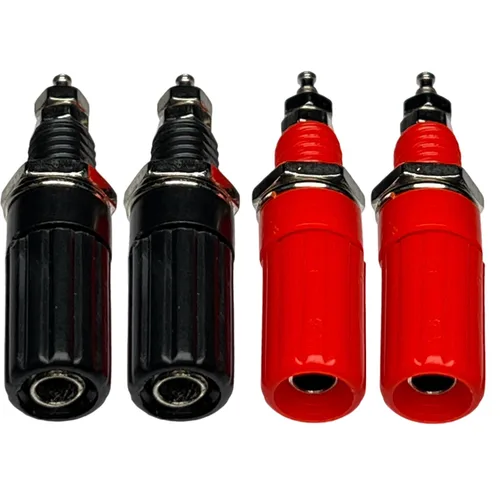 Miniatura 2 de CESS Conector de terminal de amplificador de poste de unión Banana Plug Jack Socket Panel/Conectores de montaje en chasis - Longitud: 1.8