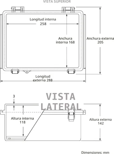 Miniatura 3 de Gratury Caja de conexiones, cubierta con bisagras, cierre de acero inoxidable IP67, carcasa de plástico impermeable, incluye placa de montaje
