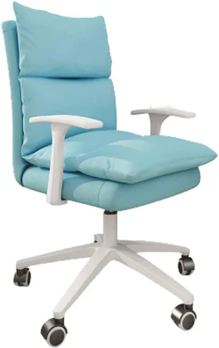 Miniatura 13 de YYDS Silla de juegos para niñas, silla de oficina con patas de nailon, silla ergonómica de carreras para el hogar y la oficina ergonómicamente