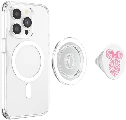 Miniatura 4 de Disney Minnie Mouse PopSockets MagSafe PopGrip de Pascua rosa para iPhone