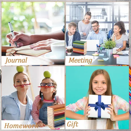 Miniatura 6 de Ctosree Paquete de 24 regalos de agradecimiento a los empleados, diario de cuero A6 a granel con texto en inglés «May You Be Proud of The Work»