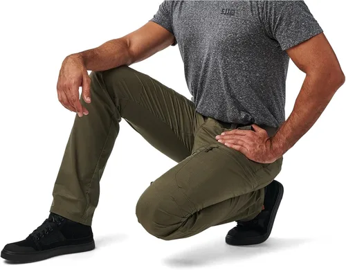 Miniatura 5 de 5.11 Pantalón táctico Ridge para hombre, tejido elástico Flex-Tac, cintura cómoda, estilo 74520