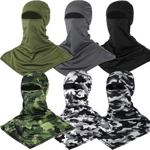 Miniatura 12 de Syhood 6 Pieces Balaclava Face Cover Breathable Long Neck Covers Summer Neck Protector for Men Sun Protection