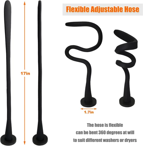 Miniatura 4 de Soporte y tope para puerta de lavadora de carga frontal, soporte de puerta de lavadora removible con base magnética de 43mm, tope flexible
