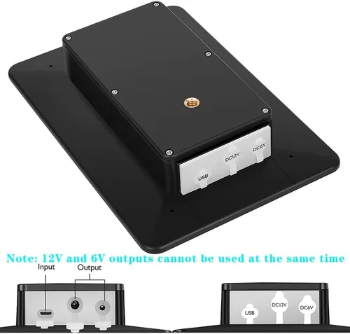 Miniatura 7 de Panel solar de cámara de sendero, mini cargador de batería solar DC 12V/1A 6V/1.5A batería de litio recargable incorporada de 5000 mAh, accesorio