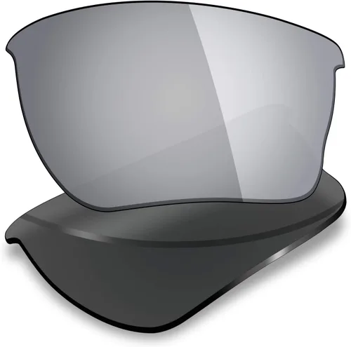 Miniatura 5 de Mryok 4 pares de lentes polarizadas de repuesto para gafas de sol Oakley Quarter Jacket - Stealth BlackFire RedIce BlueSilver Titanium