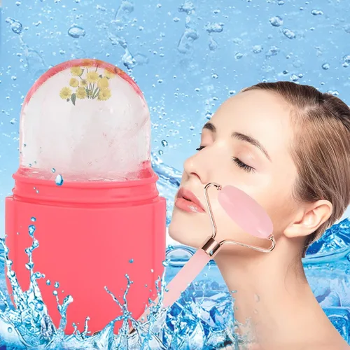 Miniatura 5 de Rodillo de hielo facial para el cuidado de la piel, rodillo de hielo para cara y ojos, cubo de belleza ilumina la piel y mejora el brillo natural