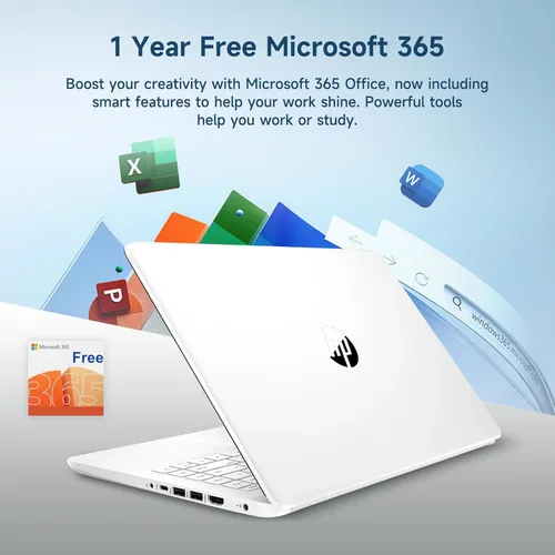 Miniatura 3 de HP Portátil ultraligero de 14 pulgadas para estudiantes y negocios, Intel Quad-Core, 8 GB de RAM, 192 GB de almacenamiento