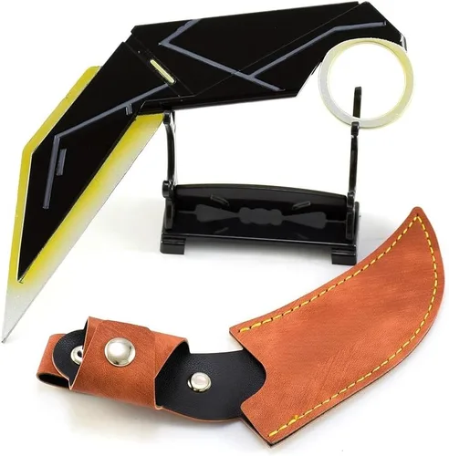 Miniatura 7 de Valorant Champion Karambit Knife Model 2022 Juego de caja de regalo conmemorativa para eventos de juego (caja de regalo, juego de 2)