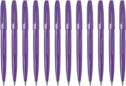 Miniatura 32 de Pentel S52012 - Rotulador de punta fina, punta de bala, 0.028 in, surtido, 12