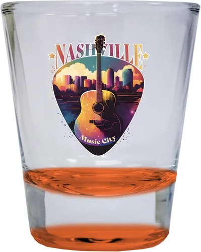 Miniatura 4 de Nashville Tennessee Music City Souvenir - Vaso de chupito redondo de 1.5 onzas (azul)