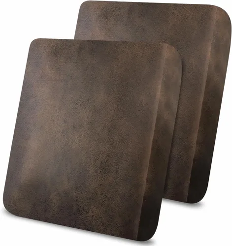 Miniatura 15 de Fundas de cojín tipo cuero para sofá, juego de fundas protectoras de muebles para sillón seccional, sofá biplaza de tela de elastano elástica