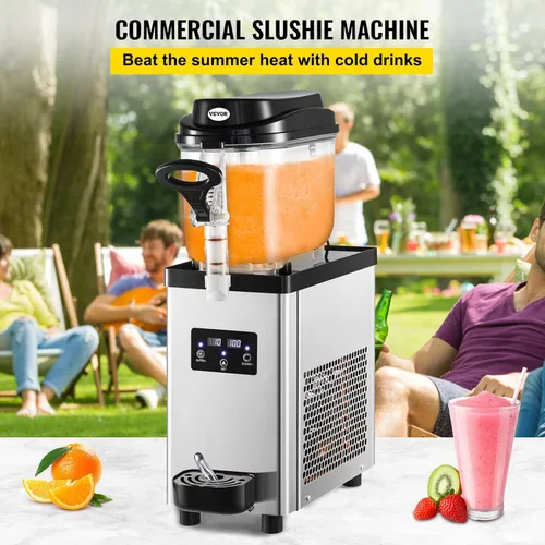 Miniatura 6 de VEVOR Slushie Machine, Slushy Machine 6L/1.6 Gal 25 tazas de un solo tazón, fabricante de bebidas congeladas de 300 W, máquina de batido