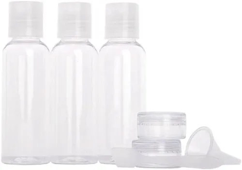 Miniatura 2 de MIAMICA Kit de botellas de viaje y neceser para mujer, 12 piezas, talla única, Rosado, Tsa